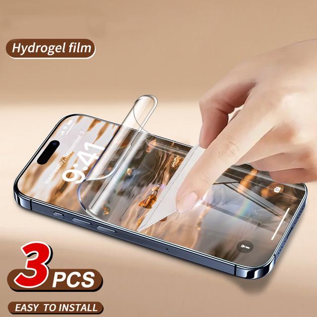 TEMU 3pcs Mobile Phone Screen Protector Film, Suitable For Pova6/ Pova6neo/ Pova6pro/ Phantom / Spark20pro/ Spark20pro Plus/ Camon19/ Camon19pro/ Camon20/ Camon20pro Hydrogel Screen Film