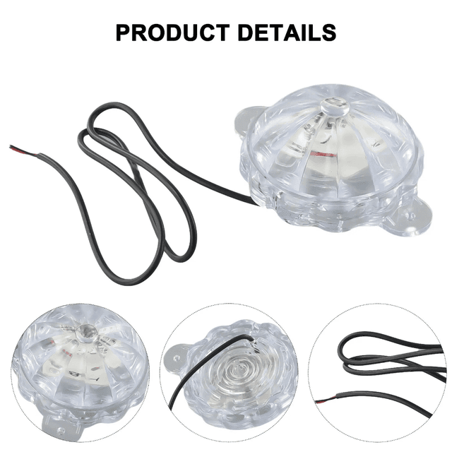 TEMU Luces LED decorativas, luces para motocicleta, luces de coloridas, faros redondos modificados