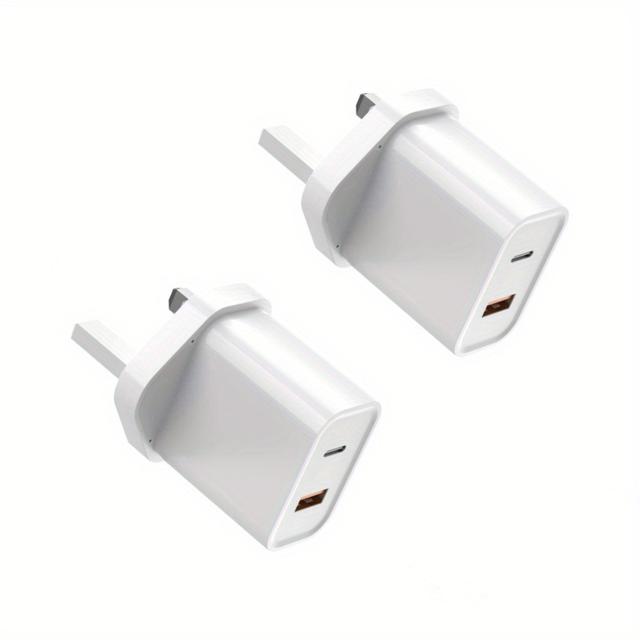 TEMU Usb C Charge 20w Usb Type C And Usb A Wall Charging Plug Charger Adapter Uk For Iphone 14/ 14 Pro/ 14 Pro Max/ 13/ 13 Pro