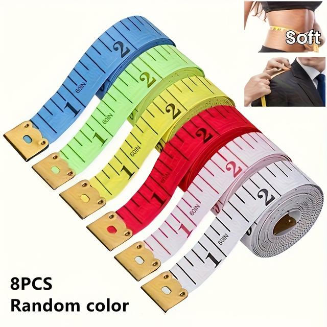 TEMU 8pcs Set 60-inch/150cm Leather Tape Measure, Soft Measuring Tape For Chest And Waist Measurements