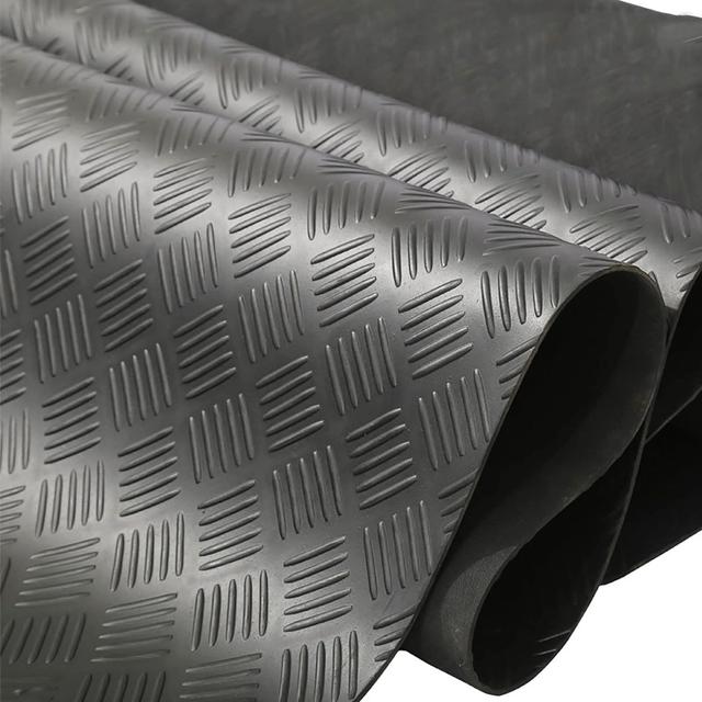TEMU Rubber Mats 500cm X 100cm Rubber Mat 3mm Thickness Rubber Mats Floor Floor Mat Protective Mat Rubber Runner Anti-slip Mat Floor Protective Mat Rubber Mat For Basement, Workshop, Garage