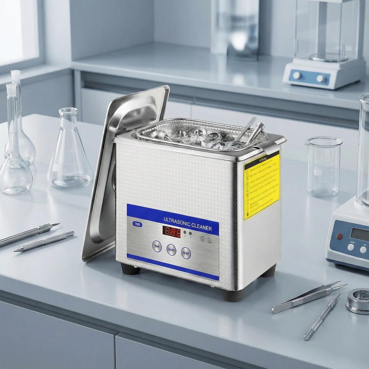 TEMU 0.8l Professional Technology Cleaner With & 304 Stainless Steel - Lab-grade Suitable For Jewelry, Watches, Dentures, Small Parts, Dental Instruments - /wax/, Australian Plug (220)