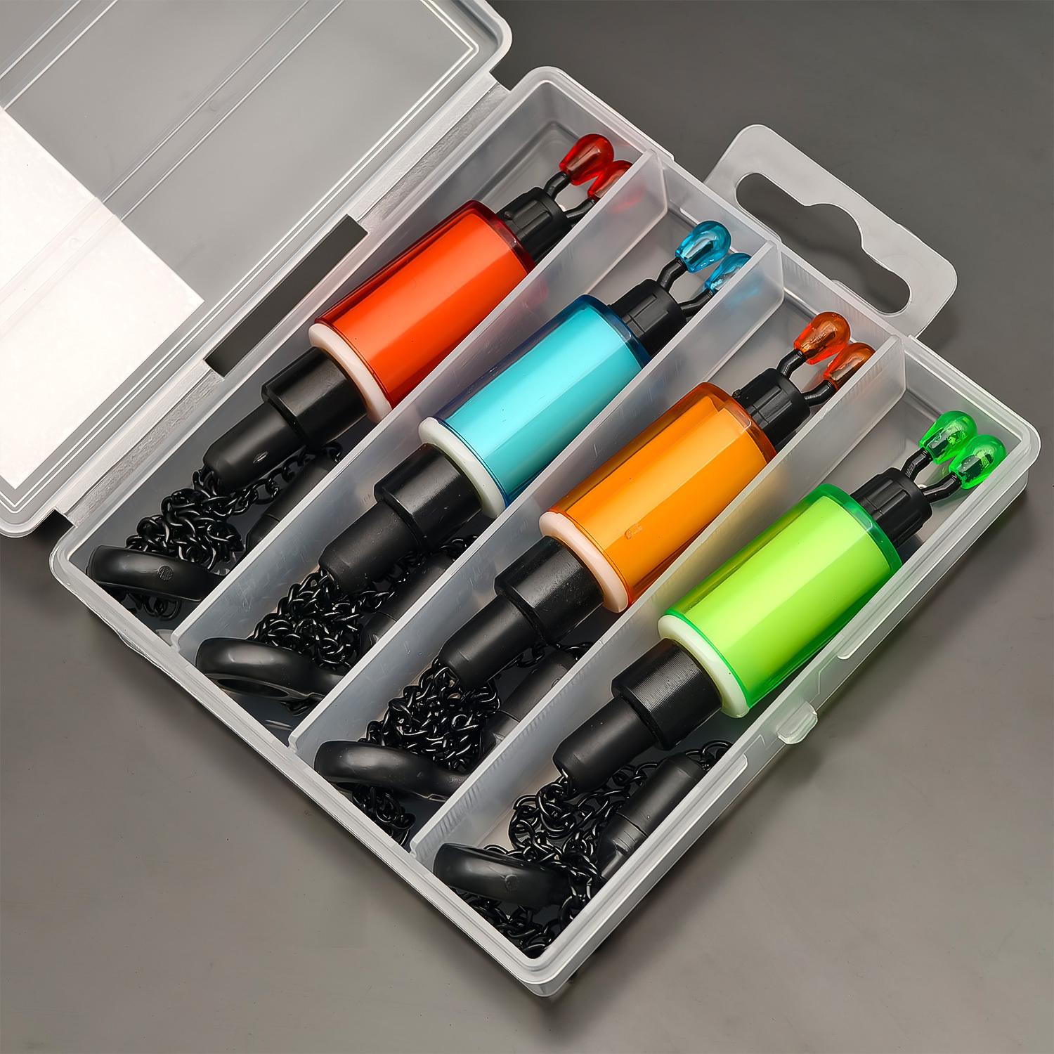 TEMU 4pcs Carp Fishing Set With Storage Box, Ideal For Christmas And Thanksgiving Fishing Alerts, Best For Christmas