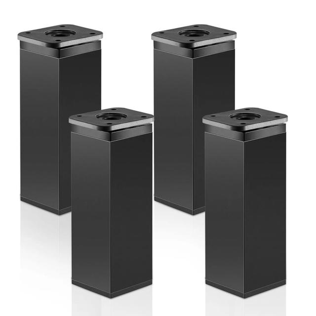 TEMU 4pcs Adjustable Furniture Legs, Height-adjustable Square Profile Cabinet Feet