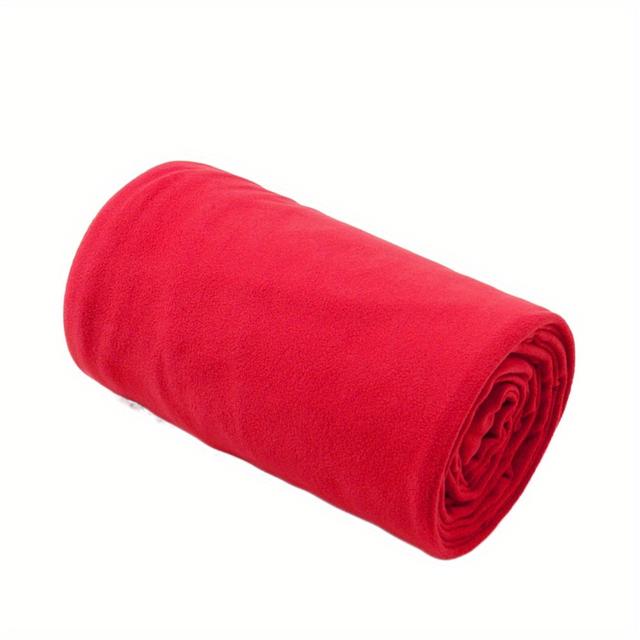 TEMU 1 Stück Weicher Plüsch-Fleece-Schlafsack, Tragbare Thermische Polareise-Decken, Ultraleichte Decke für Campingzelt-Bettbedarf