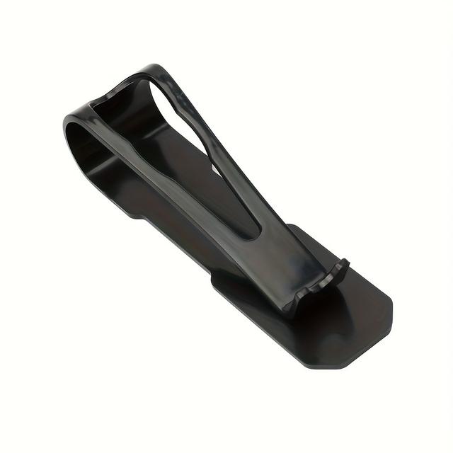 TEMU Un elegante soporte y exhibidor de acrílico negro para máquina de tatuajes tipo bolígrafo, con un mango azul - un soporte ergonómico para múltiples bolígrafos que no requiere alimentación