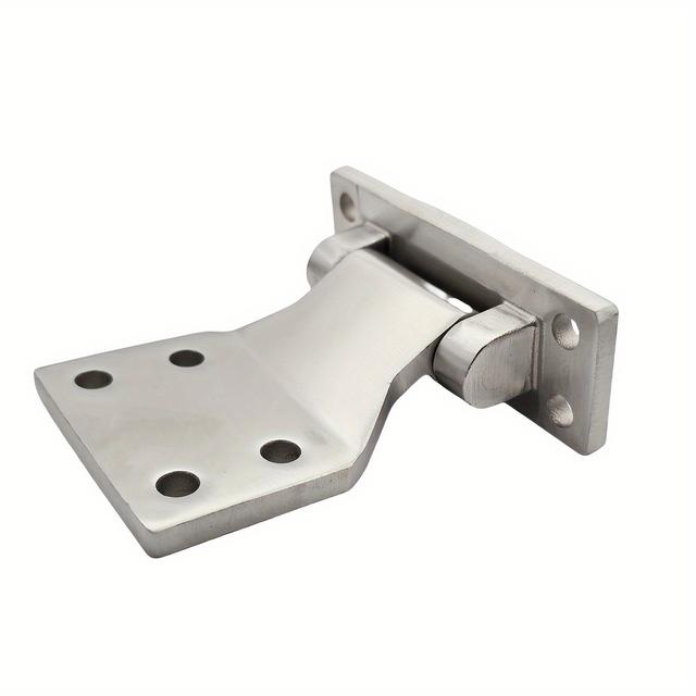 TEMU Heavy-duty Industrial Hinge - Thick 304 Stainless Steel With Pre-drilled Mounting Hole - Corrosion-resistant, For Machinery, Cabinets, Doors - Industrial Hardware Components