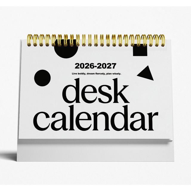 TEMU ปฏิทินตั้งโต๊ะ 2026-2027 พร้อมขาตั้ง - ปฏิทินรายเดือนและรายสัปดาห์ขนาดใหญ่ พร้อมส่วนบันทึก มกราคม 2026-ธันวาคม 2027 ขนาด 6.3x8.3 นิ้ว เหมาะสำหรับบ้าน สำนักงาน และเป็นของขวัญ