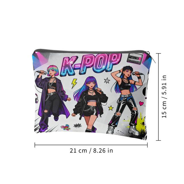 TEMU "" Includes A Lined Storage Bag, A Group Double-sided Printed Makeup Bag, A Travel Toiletry Bag, Featuring A Lining, Multifunctional Storage Bag, Categorized Storage, Makeup Supplies Storage