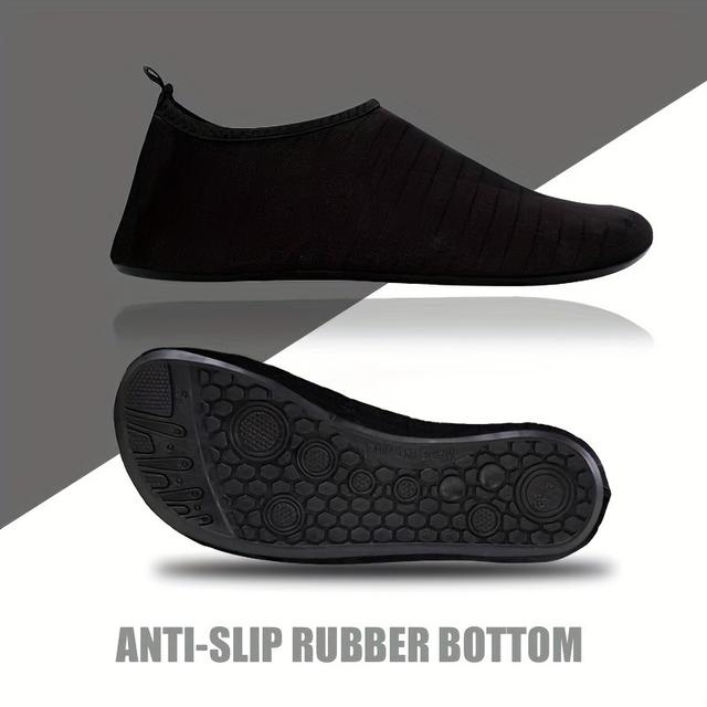 TEMU A Set Of Unisex Quick-drying Water Footwear For Men And Women, Featuring A Non-slip Tpr Sole, Rubber Swimming Socks Ideal For Beach Activities, Diving, And Snorkeling