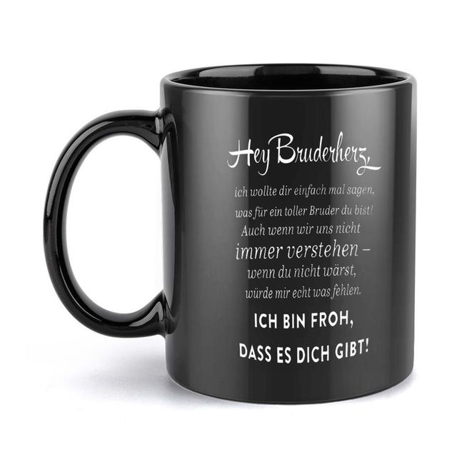 TEMU 1pc Love Themed Coffee Mug With - 11oz Ceramic Cup For Hot/ Drinks, Names (.. For Anna & Peter), Birthday & Holiday Gifts For & Sisters