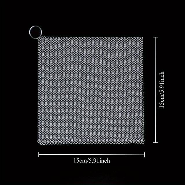 TEMU Čisticí Podložky z Nerezové Oceli Neškrábající pro Litinu & Kuchyňské Nádobí - Odolné Houbičky proti Rezivění, Různé Velikosti pro Hrnce, Pánve, Mikrovlnnou Troubu, Troubu & Kuchyňské Spotřebiče