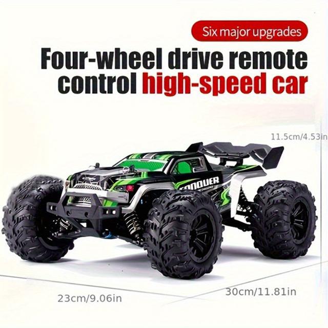 TEMU 4-wheel Drive Off-road Vehicle With Realistic Structure Design, 2, 4g Full-scale Remote Control System, Full-scale Throttle/steering, Christmas Halloween Gift