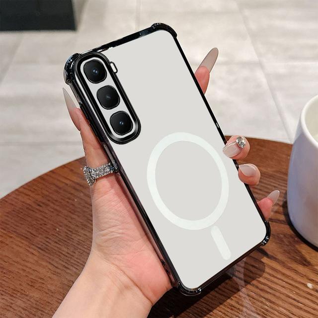 TEMU Funda para Teléfono - Una Funda Transparente con Diseño a Prueba de Golpes Que Protección Total para el Infinix Hot 60 Pro+, con Compatibilidad Magnética