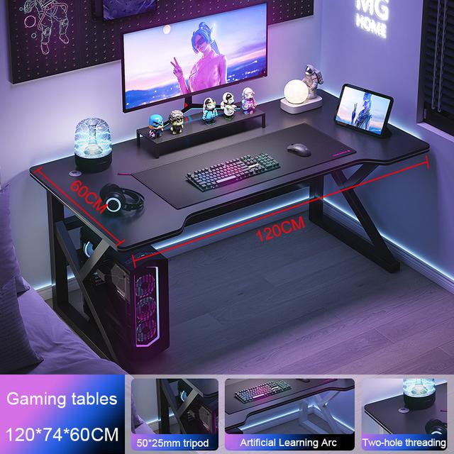 TEMU Gaming Table Computer Desk 100cm 120cm Desktop Home Gaming Table Bedroom Study Desk Desk