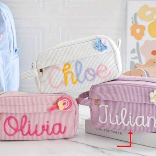 TEMU Estojo de lápis personalizado, presente às aulas, estojo de lápis de , estojo de lápis de campus, presente de aniversário, estojo de lápis único, os números para entregar flores