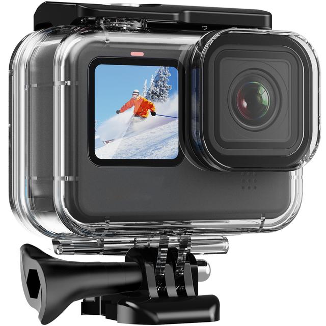 TEMU 147ft/ 45m Case For Hero13/ Hero12 Black/ / Hero10 Black/ Hero9 Black, Protective Underwater Diving Housing With Additions For Hero13/ 12/ 11/ 10/ 9 Camera