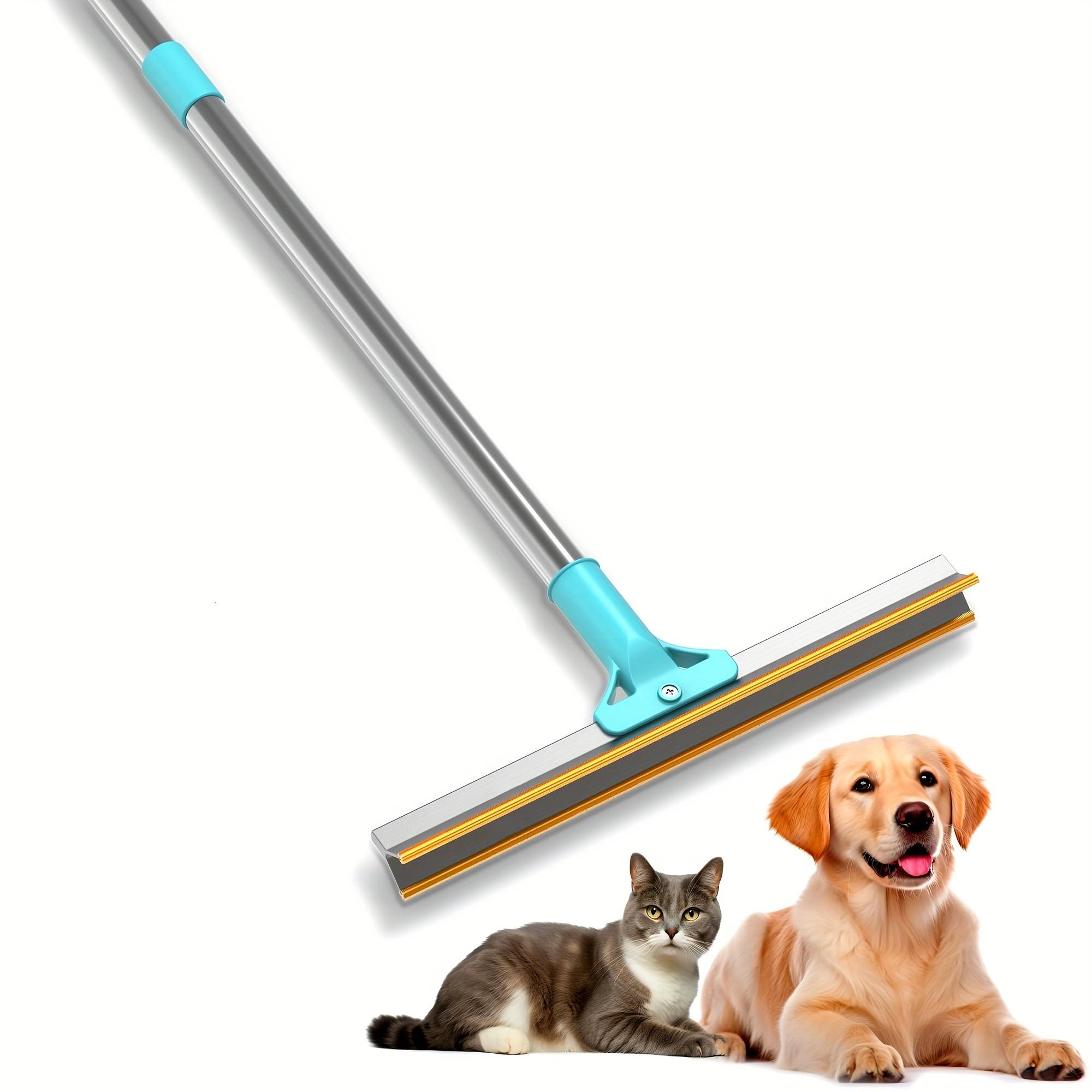 TEMU Long Handled Pet Hair Removal Tool Extendable 53 In/ 38 In/ 22 In - Stainless Steel Floor Scraper And Carpet Rake For Removing Hair From Carpets, Tracks, Stairs, And Furniture - Perfect For Dogs