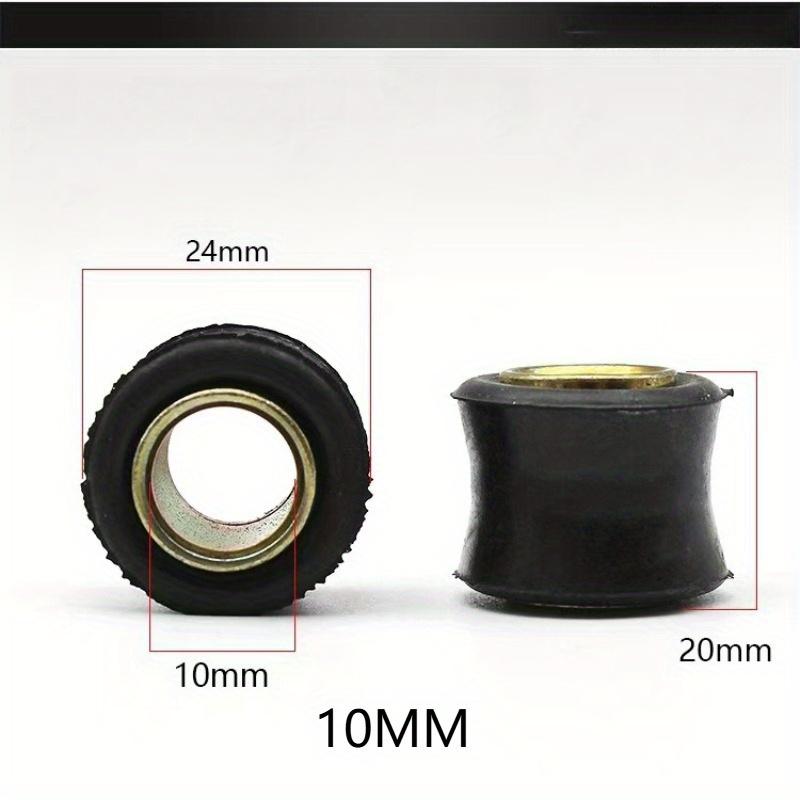 TEMU 2pcs 10/12/14mm Rear Shock Absorber Rubber Sleeve Cushion Rubber Ring Motorcycle Electric Scooter Rear Shock Absorber Bushing