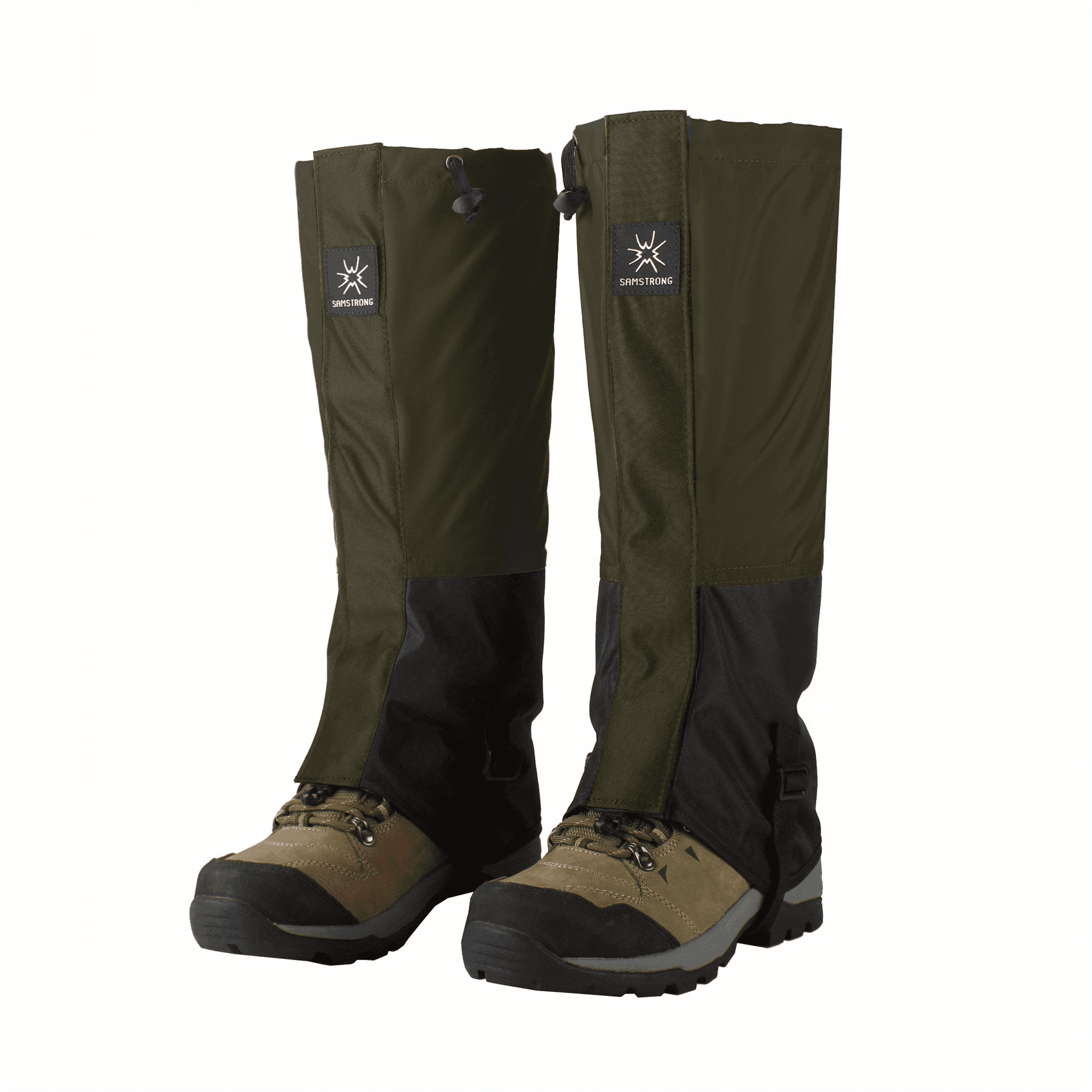 TEMU 2024 Shanmu Villa Brand New Fabric Unisex Snow Gaiters Outdoor Shoe Covers 2pcs, The For Leg Protection In Mountain Climbing, Hiking, Travel, Hunting, And Rock Climbing