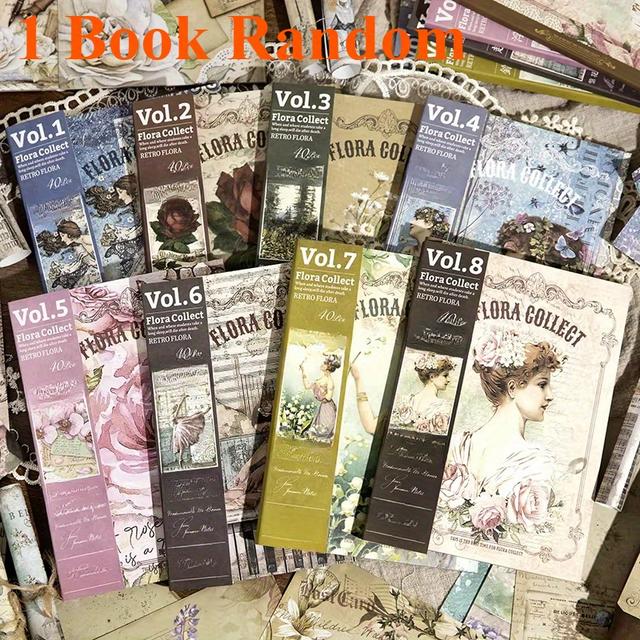 TEMU 40 Hojas de Papel Vintage de Gran Tamaño, Material Cara, Libro Retro para Scrapbooking, Diario, Decoración y Papelería