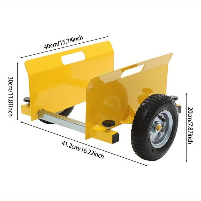TEMU Buruiyoten, A Single Panel Dolly Designed For Heavy-duty Use, Features An Adjustable Drywall Mover Equipped With 20cm/8in Wheels And Can Support A Load Of 250-300kg/551.16-661.39lbs
