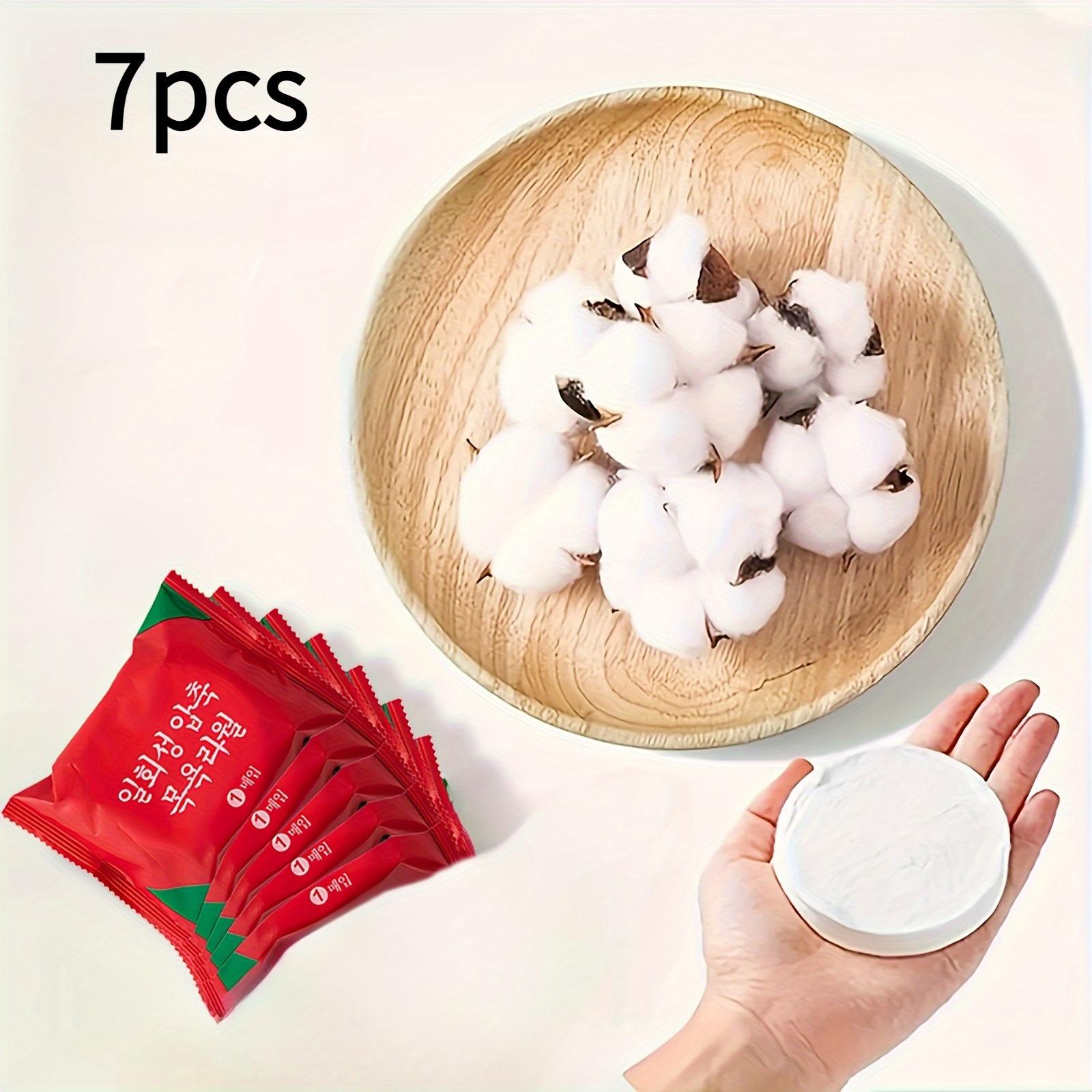 TEMU 7pcs Portable Disposable Towel Set, Individually Packaged, Soft And Skin-friendly, Absorbency, Suitable For Business Travel, Home Use, Travel, Gym, Office, Vacations, And Camping