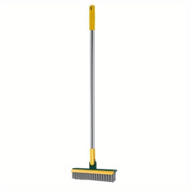 TEMU 3in1 Kitchen Floor Scrub Brushes Cleaning Brush Bathroom Windows Crevice Brush Long Handle