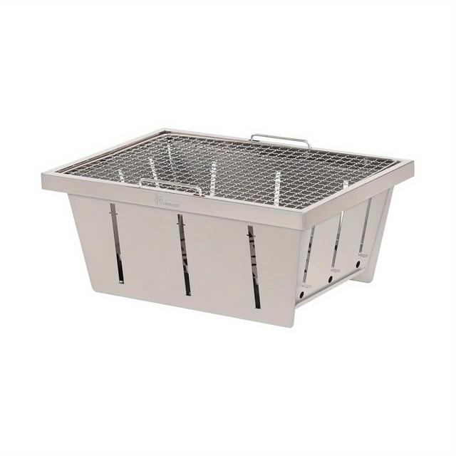 TEMU 1.0ユニットBBQグリル IGT アンボック ゼーン テーブル対応 1ユニット 折りたたみ式テーブストーブ チャコールグリル ステンレススチール グリル バイキニク 用 コンパクト収納バッグ付き アウトドアキャンプボンネスタンド