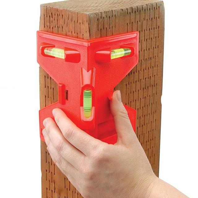 TEMU Nivel Magnético Cilíndrico Plegable de Alta Precisión, Mini Nivel de Burbuja para Tuberías, Instalación de de Madera