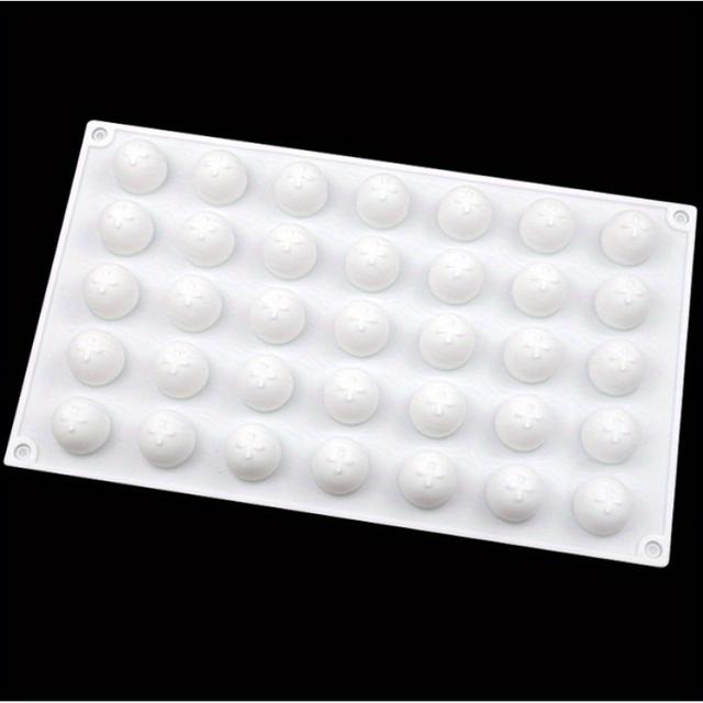 TEMU 1 шт. Форма для тортів з кулькою, 35 отворів, для наповнення трюфелями, силіконова форма для шоколадного мусу, інструмент для випікання французьких десертів