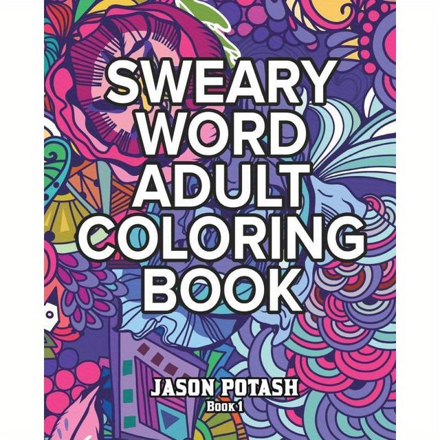 TEMU Sweary Word Adult Coloring Book - Vol. 1