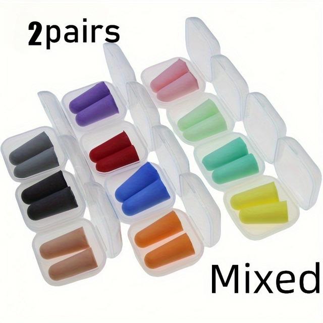 TEMU 4/, 6/3 Pairs - Sleep Earplugs, Macaron Color Noise Reduction Plugs, Colorful - Soft And Comfortable