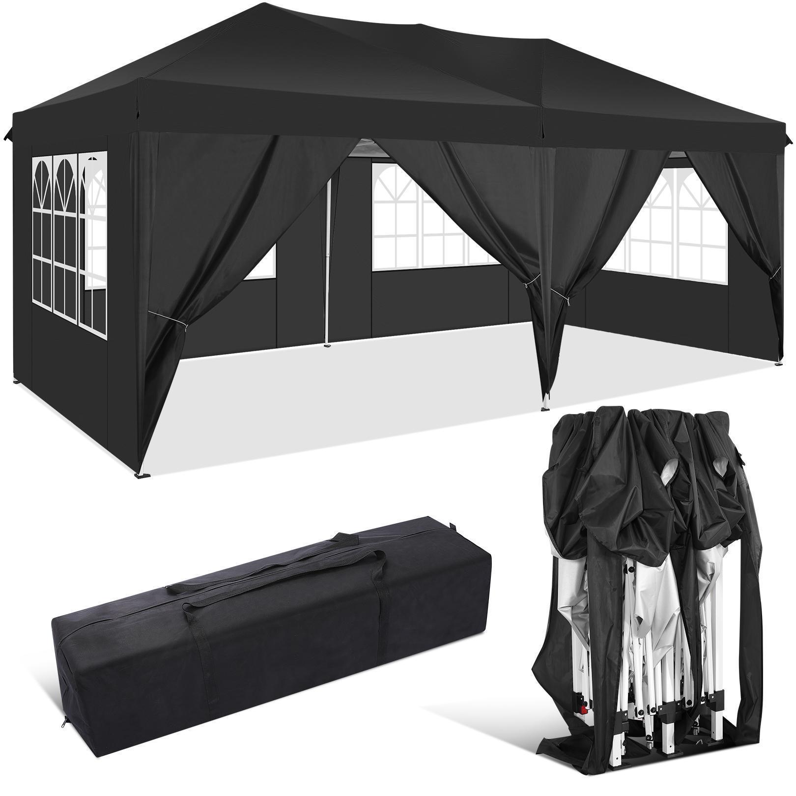 TEMU 3x6m Pop-up Awning Tent With 6pcs Removable , With Carrying Bag And Accessories, Easy To Carry And Easy To Set Up, Suitable For Outdoor Parties Events, Temporary Emergency Shelter