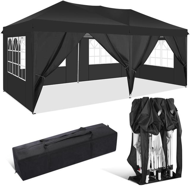 TEMU 3x6m Pop-up Awning Tent With 6pcs Removable , With Carrying Bag And Accessories, Easy To Carry And Easy To Set Up, Suitable For Outdoor Parties Events, Temporary Emergency Shelter