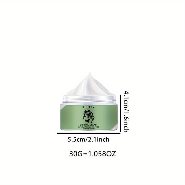 TEMU Krem do kręcenia włosów TRSTAY działa dobrze dla każdego rodzaju włosów, zapewniając im elegancki wygląd