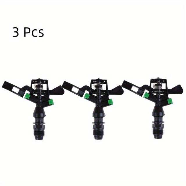 TEMU 1 Set Plastic Rotatable Dual Nozzle Automatic Irrigation Nozzle, Universal In Europe And America, For Garden Cooling, Watering Flowers And Lawn Care