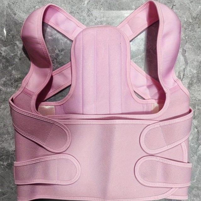 TEMU 1 Stück rosa oder schwarzer Rückenstütze, Schulterverstellbarer voller Rückenstütze, - und Unterbauch, Bucklige Buckel, Atmungsaktive Rückenstütze, Nur Trockenreinigung