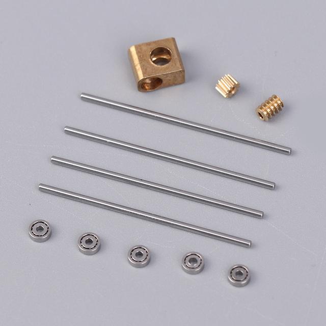 TEMU 0. 2m Turbine Worm Gear Micro 90° Transmission Box 12-times Reduction Mechanism Gearbox Diy Car Model Parts