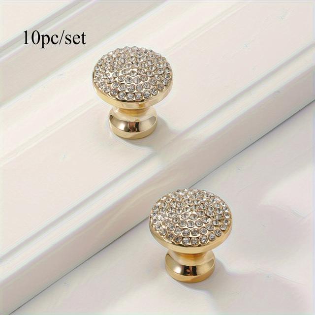 TEMU 10pcs/set - Pulls With Installation Hardware - Abs Material, Single-bore Cup Cabinet Handles For Drawers