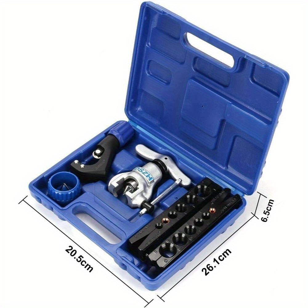 TEMU Flaring Device Brake Line Flaring Tool Set Air Conditioning 45 Degree Double And Easy Brake Line Pipe Set For Car Flaring