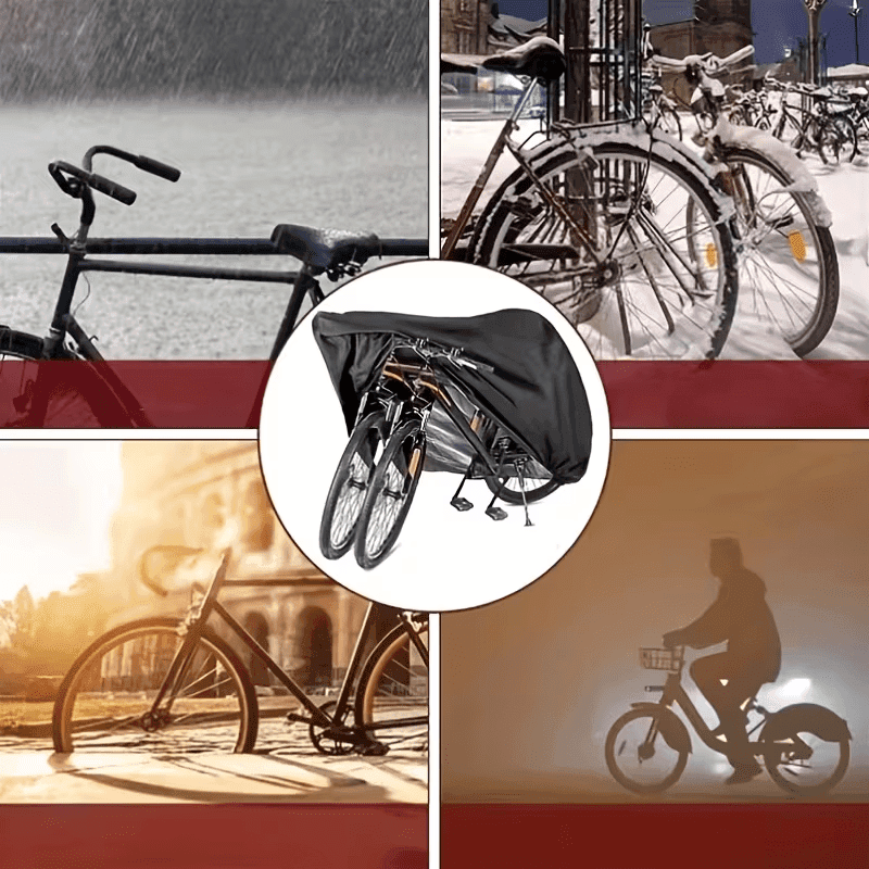 TEMU Heavy-duty Motorcycle And Scooter Cover - With Adjustable Straps, Suitable For Motorcycles, Electric Scooters 125cc/250cc/1000cc+, Scratch-resistant, , Durable Storage