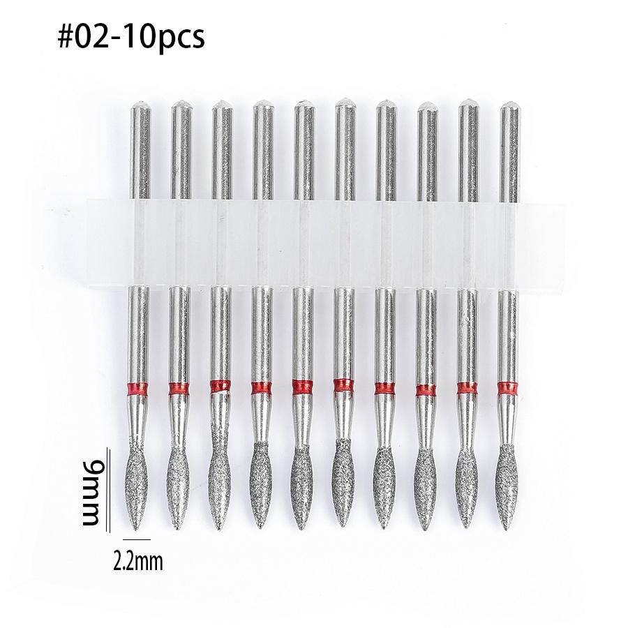 TEMU 10pcs For Nail Drill Bits Set For Nail Bits For Nail Drill E File Professional Carbide Burr Bit Set For Nails For Acrylic Gel For Nails