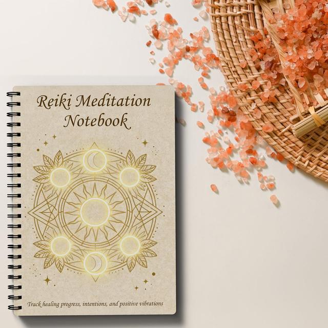 TEMU A Notebook For On For Energy , Mindfulness, And -day Attunement Routine. This Spiritual Journal Is Designed For Reiki Practitioners, , And Self-care Enthusiasts