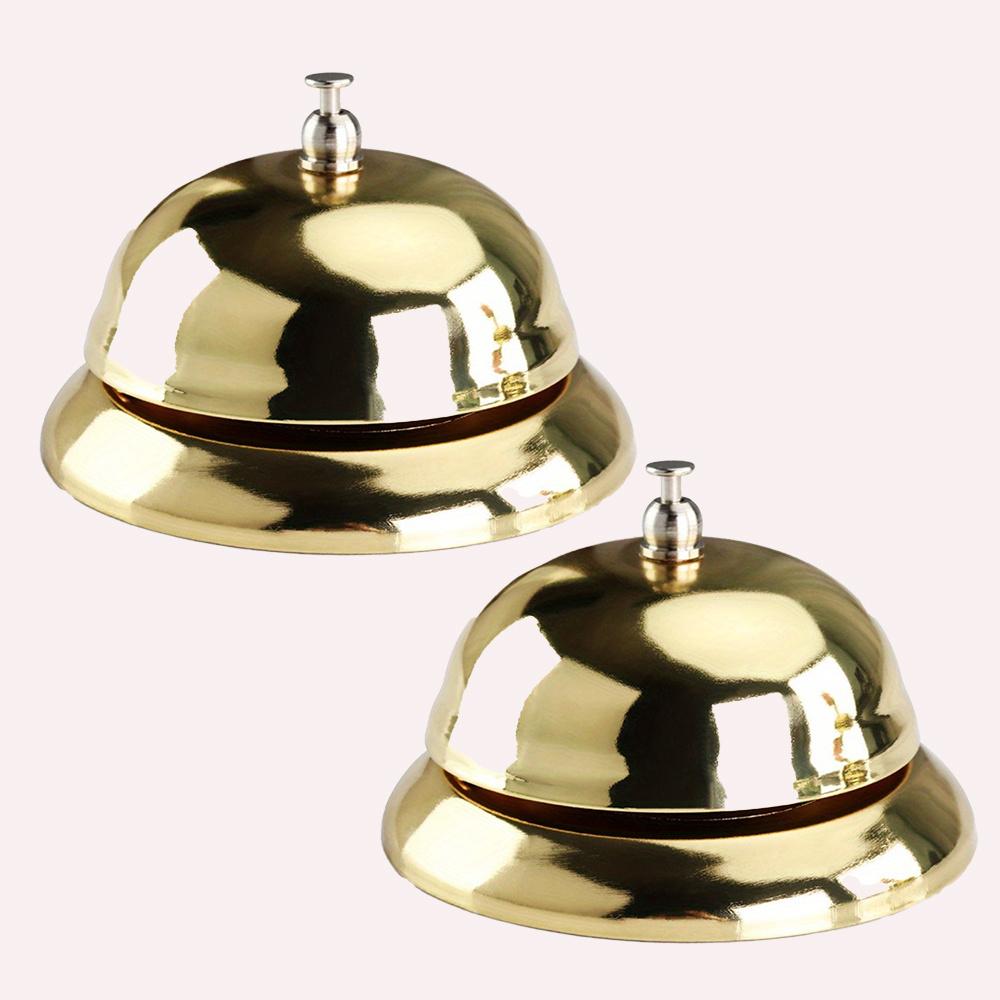 TEMU 1pc/2pcs Call Bell Game Table Bell Service Bell For Restaurant Hotel Table Decoration Tableware Game Call Bell