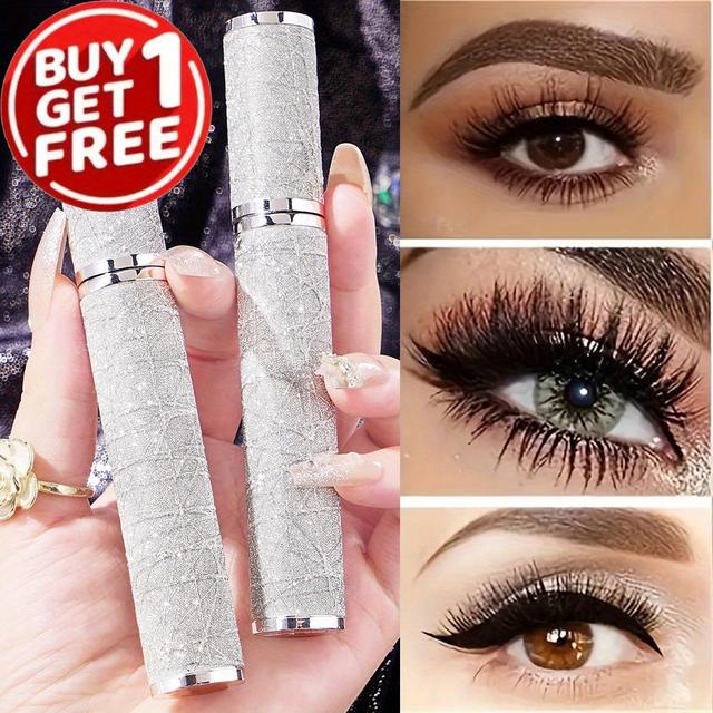 TEMU Buy 1 Get 1 Free - Extended Mascara, , Curling Mascara, Significantly Increase Eyelash Length, Long-lasting Formula, Waterproof And