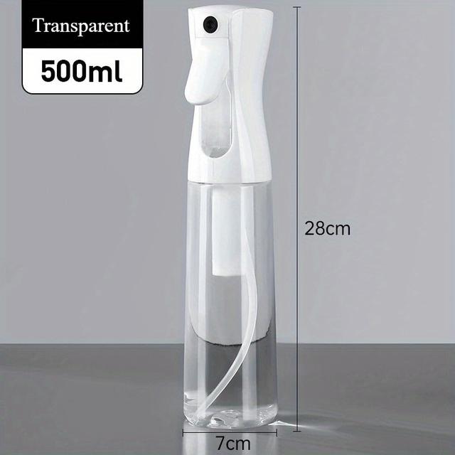 TEMU Hairdressing Spray Bottles High Pressure Empty Spray Bottle Refillable Alcohol Spray Bottle 500ml