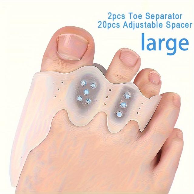 TEMU 2 ks Ultra Měkkých Vysokonatahovacích Oddělovačů Prst