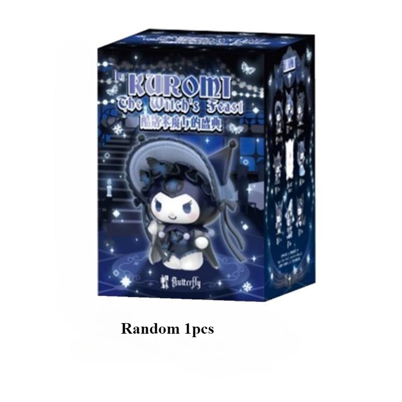TEMU Doll Ornament Kuromi 's Grand Festival Handheld Plush Toy Desktop Decoration Birthday Gift Blind Box, For Halloween
