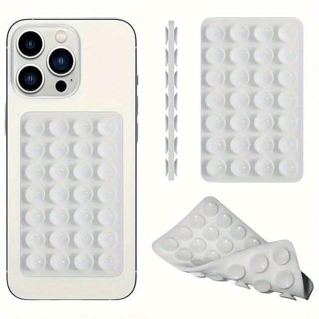 TEMU 양면 실리콘 흡착 컵 차량용 휴대폰 거치대 - 핸즈프리, 사진 및 비디오 촬영을 위한 튼튼한 그립 - 오래 지속, 사용자 친화적 - 아이폰 및 호환 - 완벽한 선물